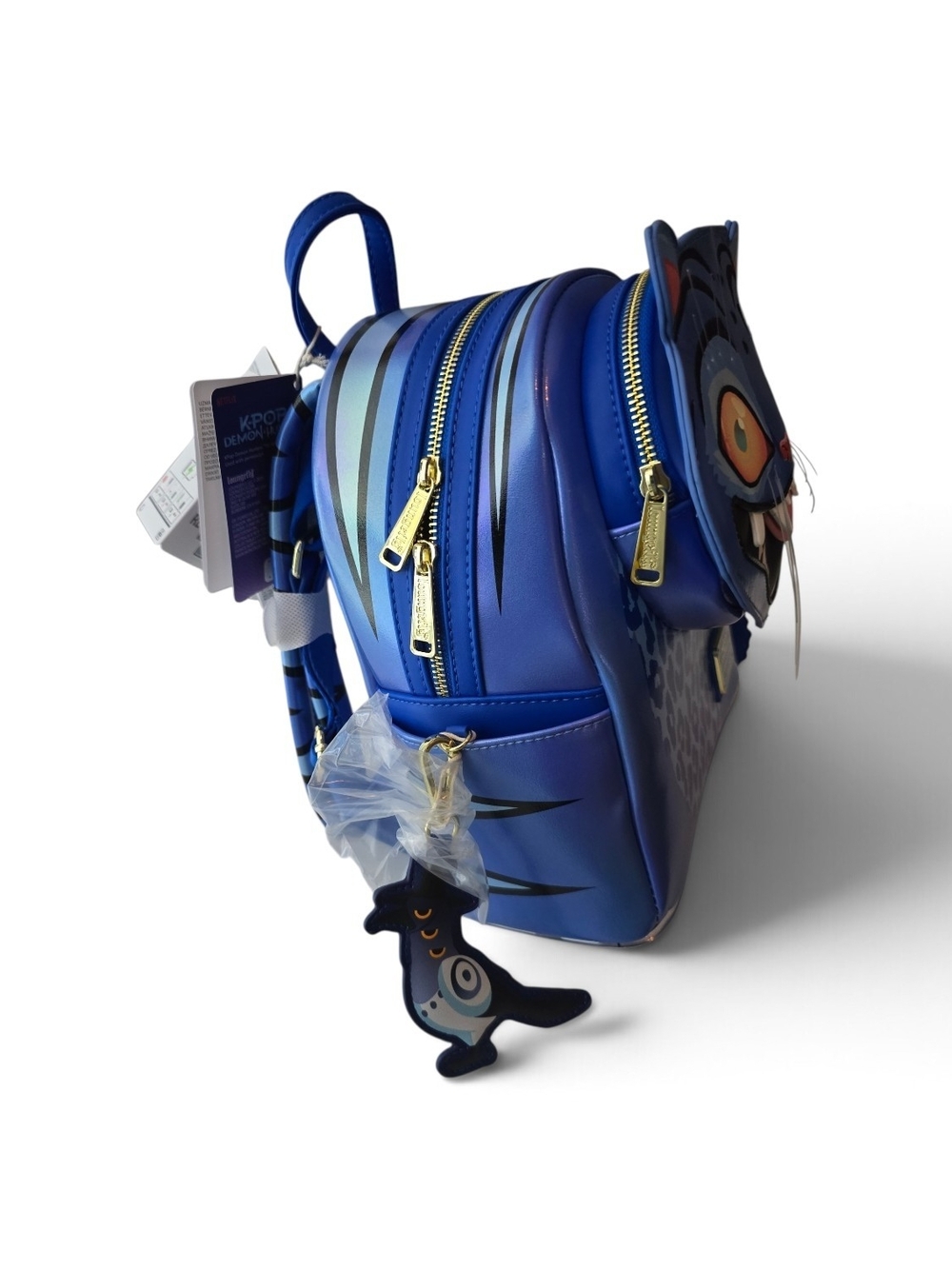 Loungefly KPop Demon Hunters Derpy Tiger Light Up Mini Backpack NWT - Picture 2 of 7